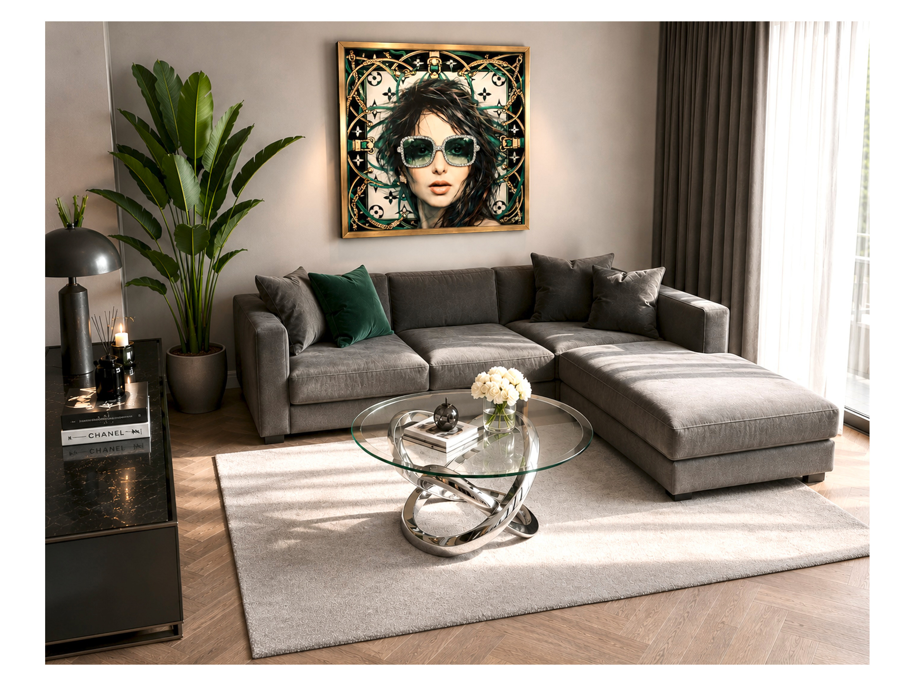 Meghan Lalee Glamour 700 (120 cm x 170 cm, selenit) – Bild 3 von 4