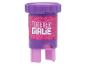 Lila und rosa Stempel mit „FOREVER GIRLIE“-Text und Leopardenmuster.