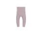 Hellrosa gerippte Baby-Leggings