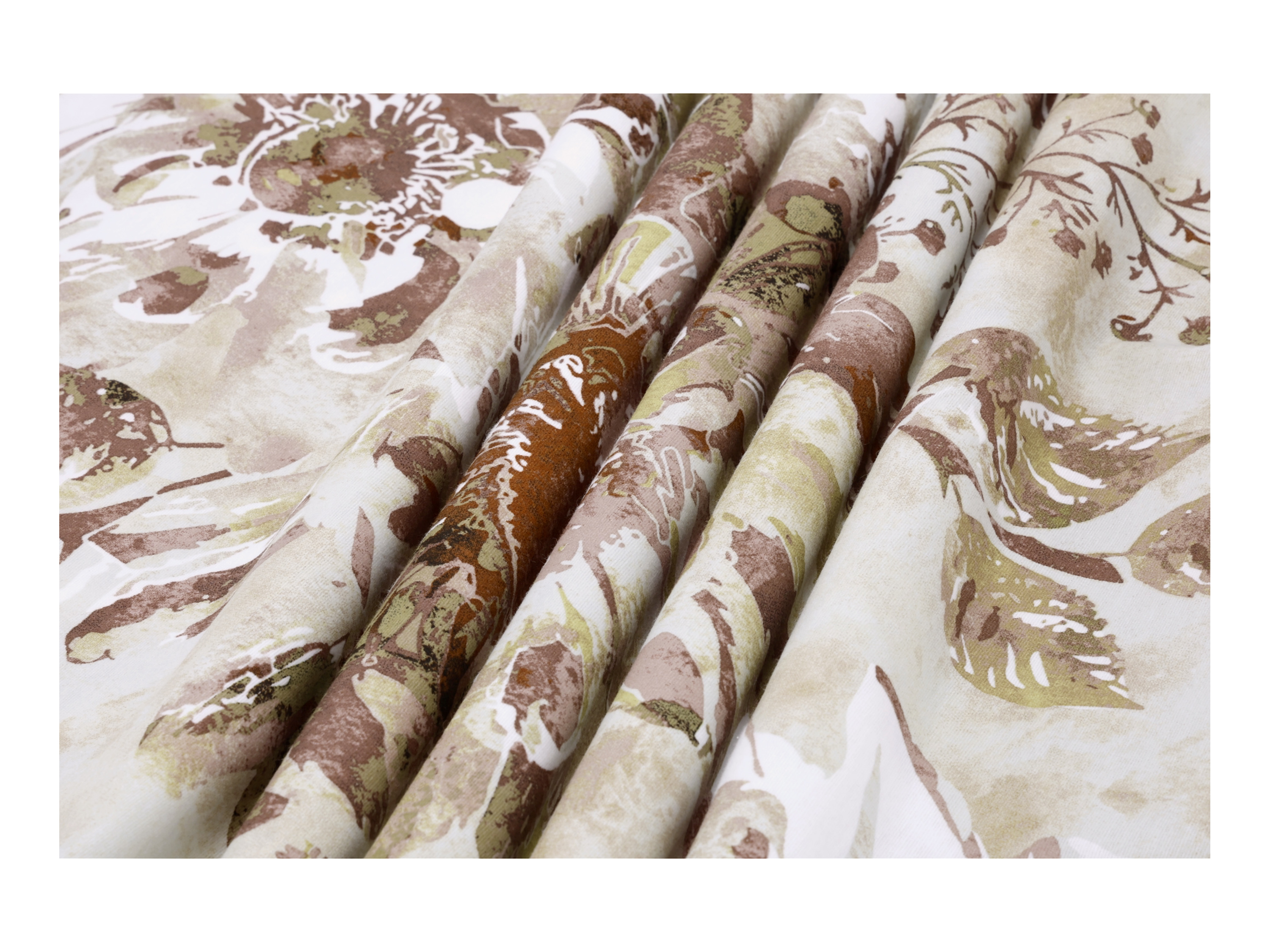 Thumbnail - LIVARNO home Feinbiber-Wendebettwäsche / Bettwäsche, 155 x 220 cm (Blumen braun)