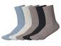 Set aus 6 Paar unifarbenen Socken in verschiedenen Farben