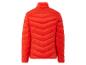 Eine rote Winterjacke mit Stehkragen.