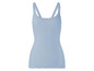 Ein hellblaues Tanktop mit Spitze
