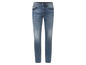 Eine blaue Skinny Jeans.