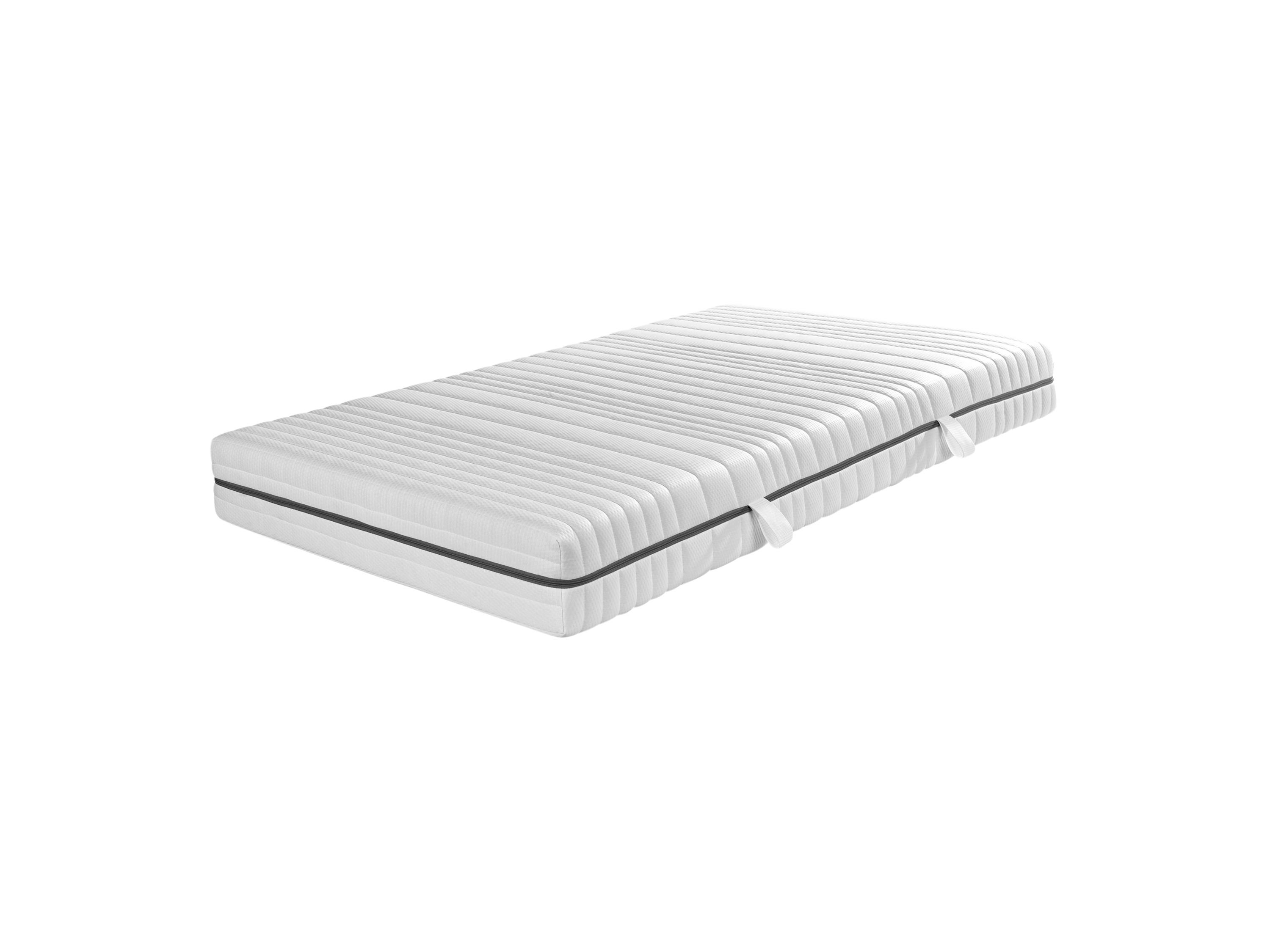 LIVARNO® 7-Zonen-1000er-Taschenfederkern-Matratze »Royal Support«, H3, 140 x 200 cm (140 x 200)““ | wo er es am meisten benötigt. So werden sensible Bereiche wie Hüfte und Schultern optimal entlastet und die Wirbelsäule bleibt in ihrer natürlichen Seiten- oder Bauchschläfer bist – die Matratze passt sich dem Körper perfekt an und minimiert Druckpunkte effektiv. So kannst du die Nacht in vollen Zügen genießen. Für jeden Schlaftyp geeignet Ob du die Ruhe auf dem Rücken bevorzugst, die Geborgenheit der Seitenlage schätzt oder lieber auf dem Bauch schläfst – die Matratze bietet dir die optimale Unterstützung und sorgt für erholsamen Schlaf in jeder , , Komfort und ät im Alltag Praktische Griffbänder Die Matratze ist mit vier Griffbändern ausgestattet, die das Drehen und Wenden erleichtern. So kannst Du die Matratze gleichmäßig nutzen und ihre Lebensdauer verlängern. Schnelles Auspacken und problemlose Nutzung Die Matratze wird vakuumverpackt geliefert und lässt sich nach 24-36 Stunden Entfaltungszeit nutzen. Investiere in dein Wohlbefinden: Die Taschenfederkern-Matratze »Royal Support« bietet dir alles, was du für eine erholsame Nacht brauchst: Investiere in deinen Schlaf und erlebe jede Nacht erholsamen, gesunden Schlaf. Genieße den Komfort und die Unterstützung