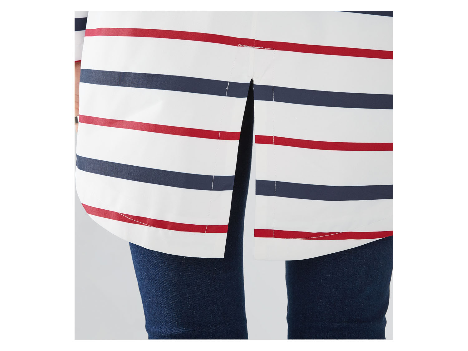 Thumbnail - esmara® Damen Trenchcoat (38, weiß/beere/navy)