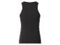 Schwarzes geripptes Tanktop, Rückansicht