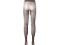 Transparente dunkelbraune Damenstrumpfhose, von hinten gesehen.