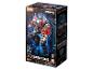 Eine Transformers Optimus Prime Modellbausatzbox mit 83 Teilen, mit dem Roboter auf der Vorderseite.