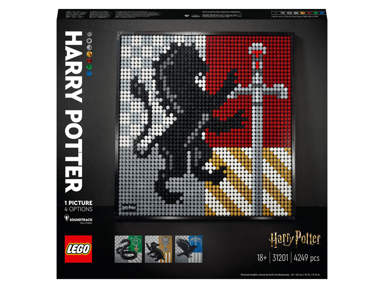 Gehe zu Vollbildansicht: LEGO® ART 31201 »Harry Potter™ Hogwarts™ Wappen« - Bild 1