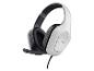 Weißes Gaming-Headset mit Mikrofon und Kabel