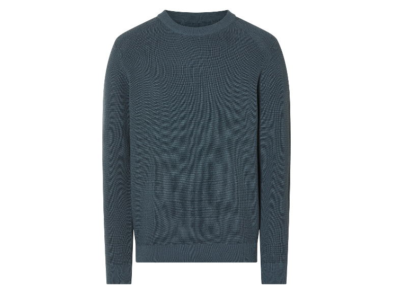 Dunkelblauer Herren-Pullover.