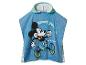 Mickey Mouse Badeponcho mit Kapuze: blaues Poncho mit Retro-Design.