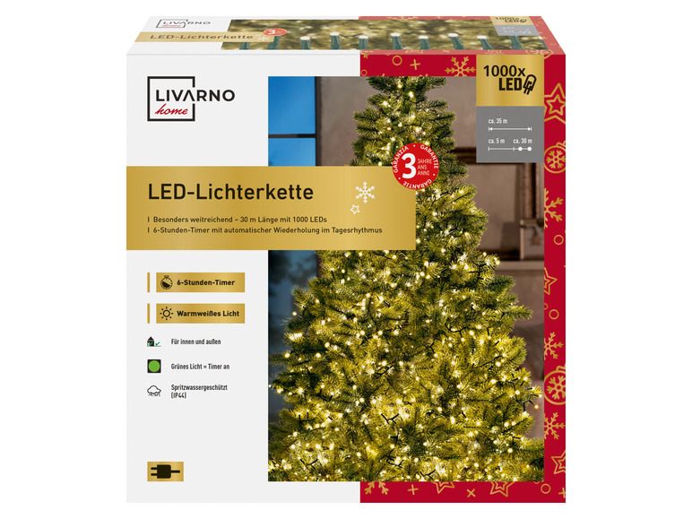 Gehe zu Vollbildansicht: LIVARNO home LED-Galaxielichterkette/-Lichterkette, 8 Lichteffekte - Bild 11