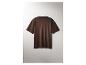 ESMARA MEN Herren Premium-Oversized-T-Shirt in Braun, Rückansicht.