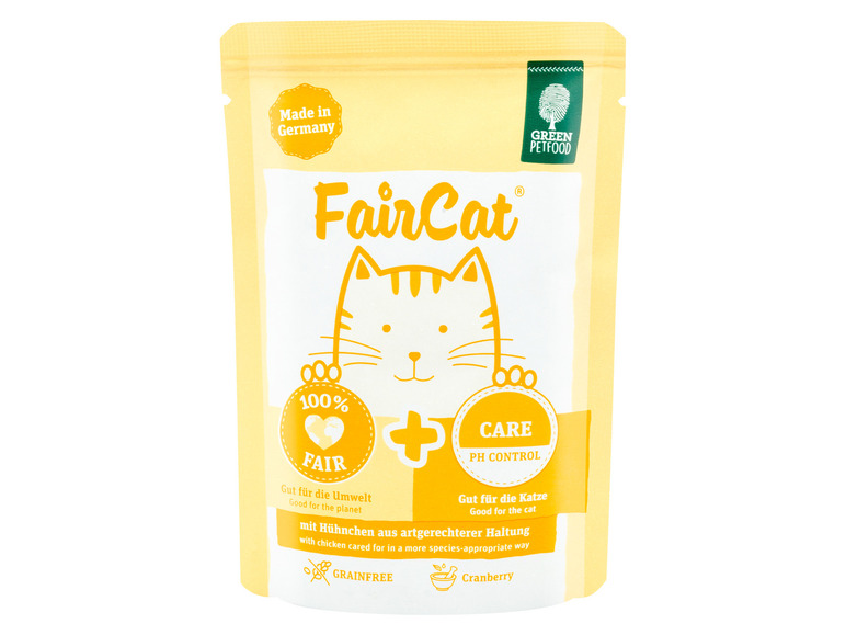 Gehe zu Vollbildansicht: Green Petfood FairCat Katzennassnahrung Care, 8 x 85 g - Bild 2