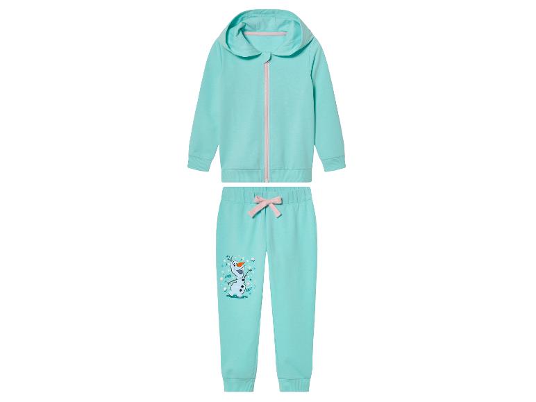 Hellblauer Kinder-Jogginganzug mit Kapuze und Olaf aus Frozen.