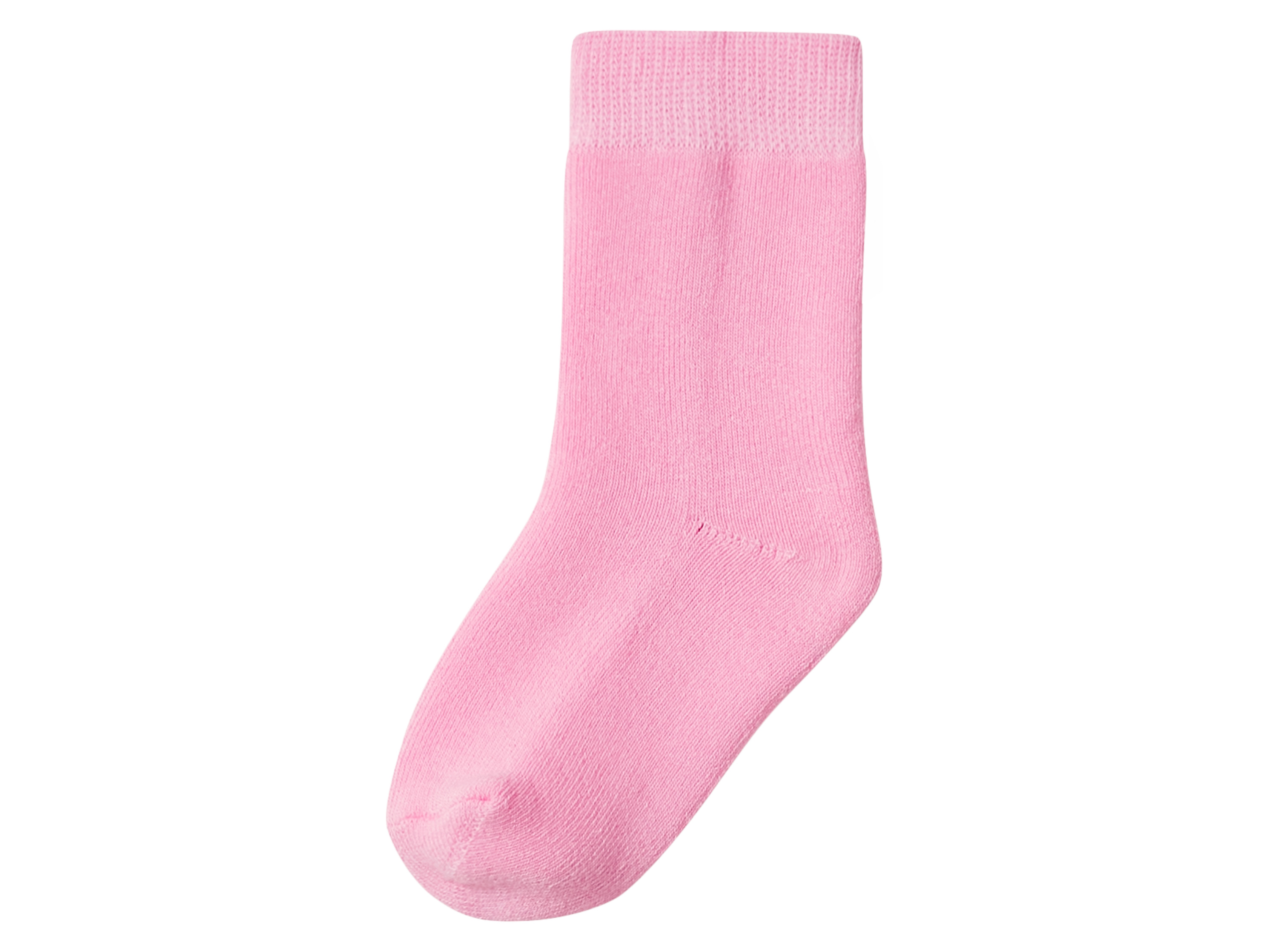 Thumbnail - lupilu® Kinder Thermosocken, 5 Paar (grau/pink, 23-26)