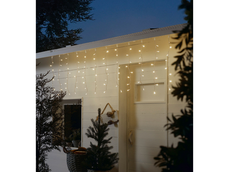 Gehe zu Vollbildansicht: LIVARNO home LED-Lichtervorhang, 96 LEDs / LED-Lichternetz, 160 LEDs - Bild 3