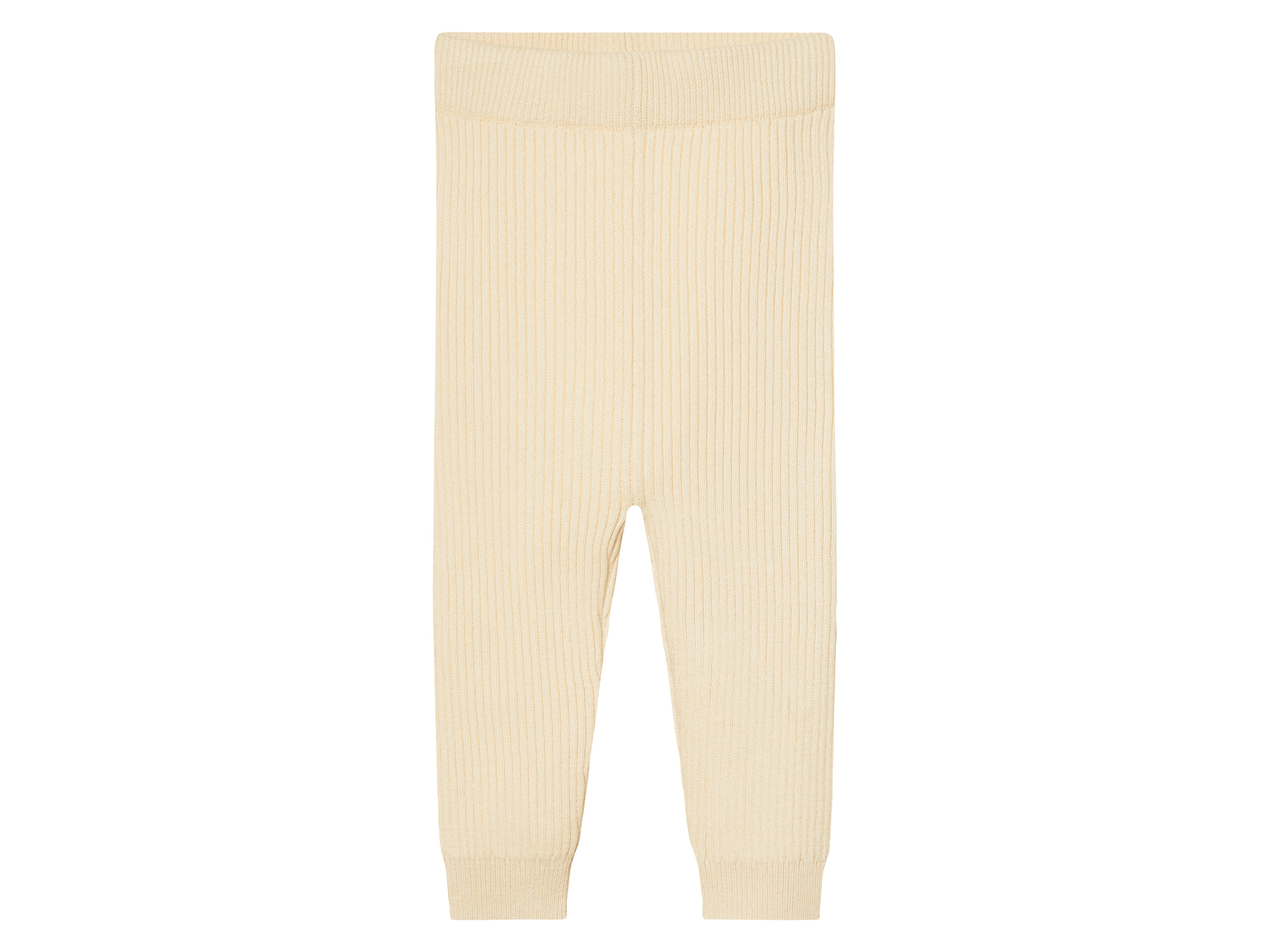 LUPILU® Baby Strickhose, reine Bio-Baumwolle (Beige, 62/68)