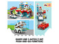 LEGO DUPLO: Garage mit Rampe und 3 Autos, davon eins mit Push-and-Go Funktion.