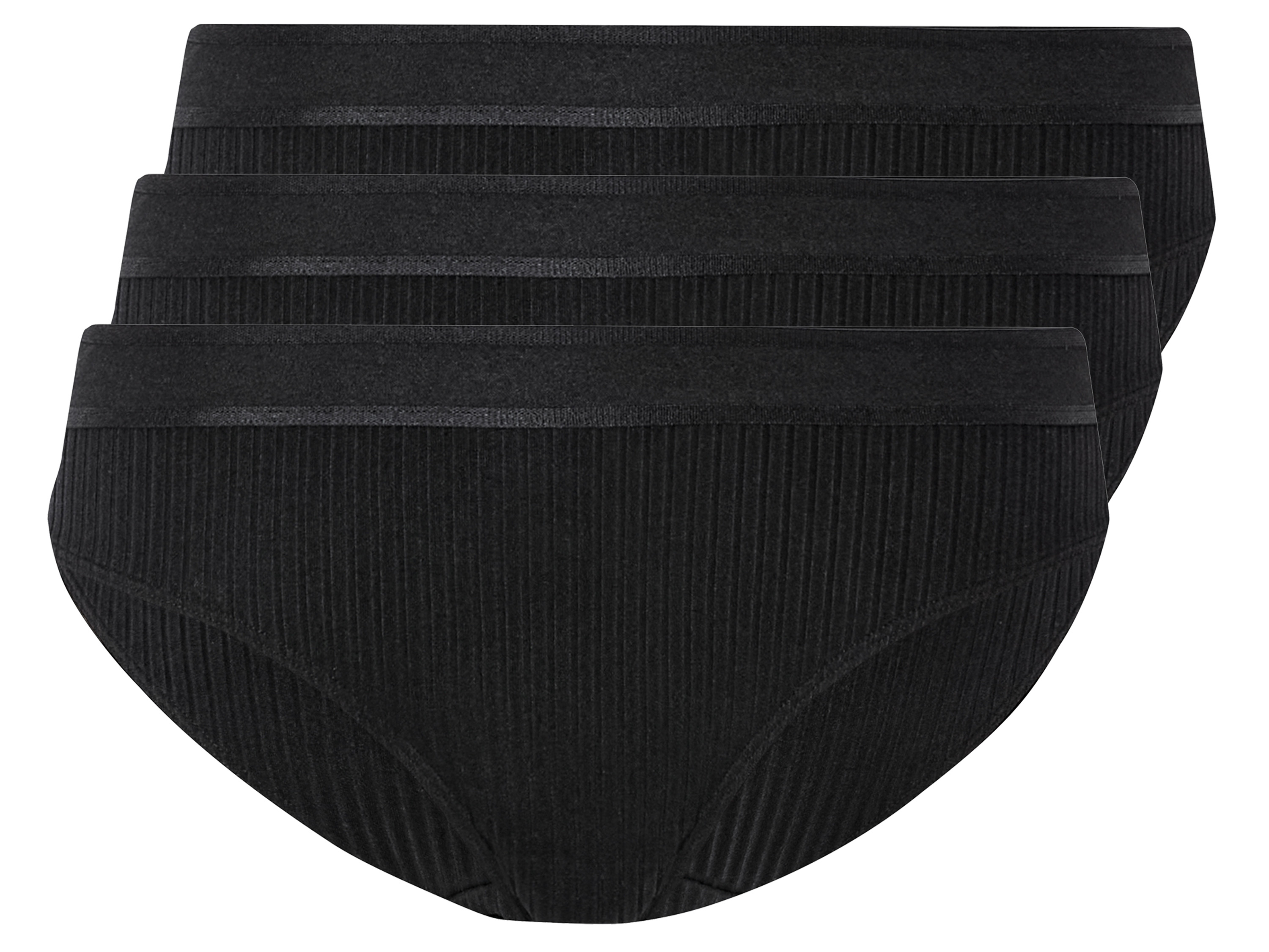 esmara® Damen Slip 3 Stück (Schwarz, M(40/42))““ | mit breitem Gummizugbund Multipack: 3 Stück Material: Polyamid, 17 % Elasthan Lycra® Pflegehinweis: waschen bei max. 40 °C nicht bleichen nicht im Wäschetrockner trocknen bügeln bis 110 °C Stufe 1. Kein Bügeln mit Dampf nicht trockenreinigen Größe: XS 32/34 – L 44/46 Meine Lidl-Größe – so einfach gehts Deine Größe findest du in der Lidl-Größentabelle . Oeko-Tex® Standard 100 Geprüft auf Schadstoffe Zertifizierungsnummer: 19.Hbd.72290 Hohenstein Htti Standard 100 by Oeko-Tex® ist die weltweit bekannteste, unabhängige Zertifizierung schadstoffgeprüfter Textil- und Lederprodukte aller Art – vom Garn und den Stoffen bis hin zum gebrauchsfertigen Artikel. Das Label bestätigt