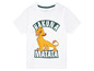 Weißes T-Shirt mit Simba aus dem König der Löwen und dem Spruch 'Hakuna Matata'.