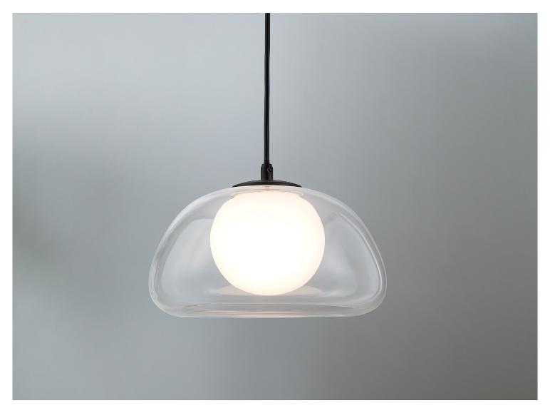 LED-Pendelleuchte, Lampenschirm aus hochwertigem Glas