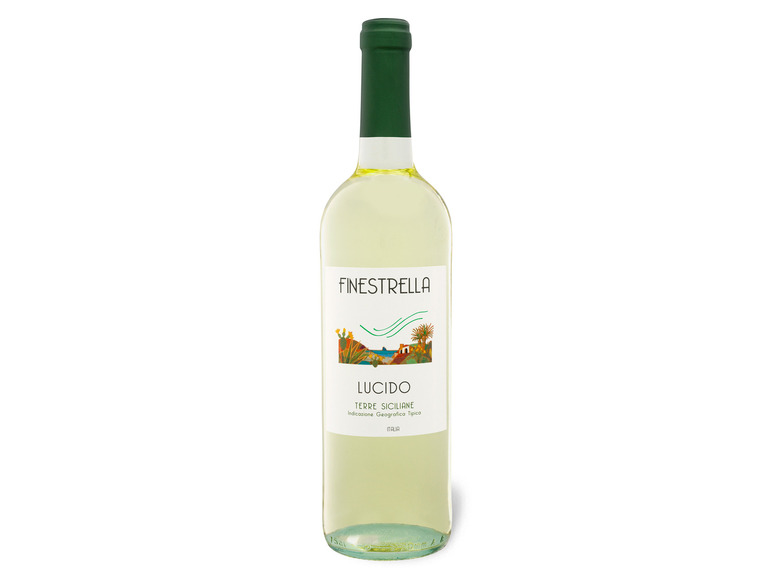 Gehe zu Vollbildansicht: Finestrella Lucido Terre Siciliane IGT trocken, Weißwein 2021 - Bild 1