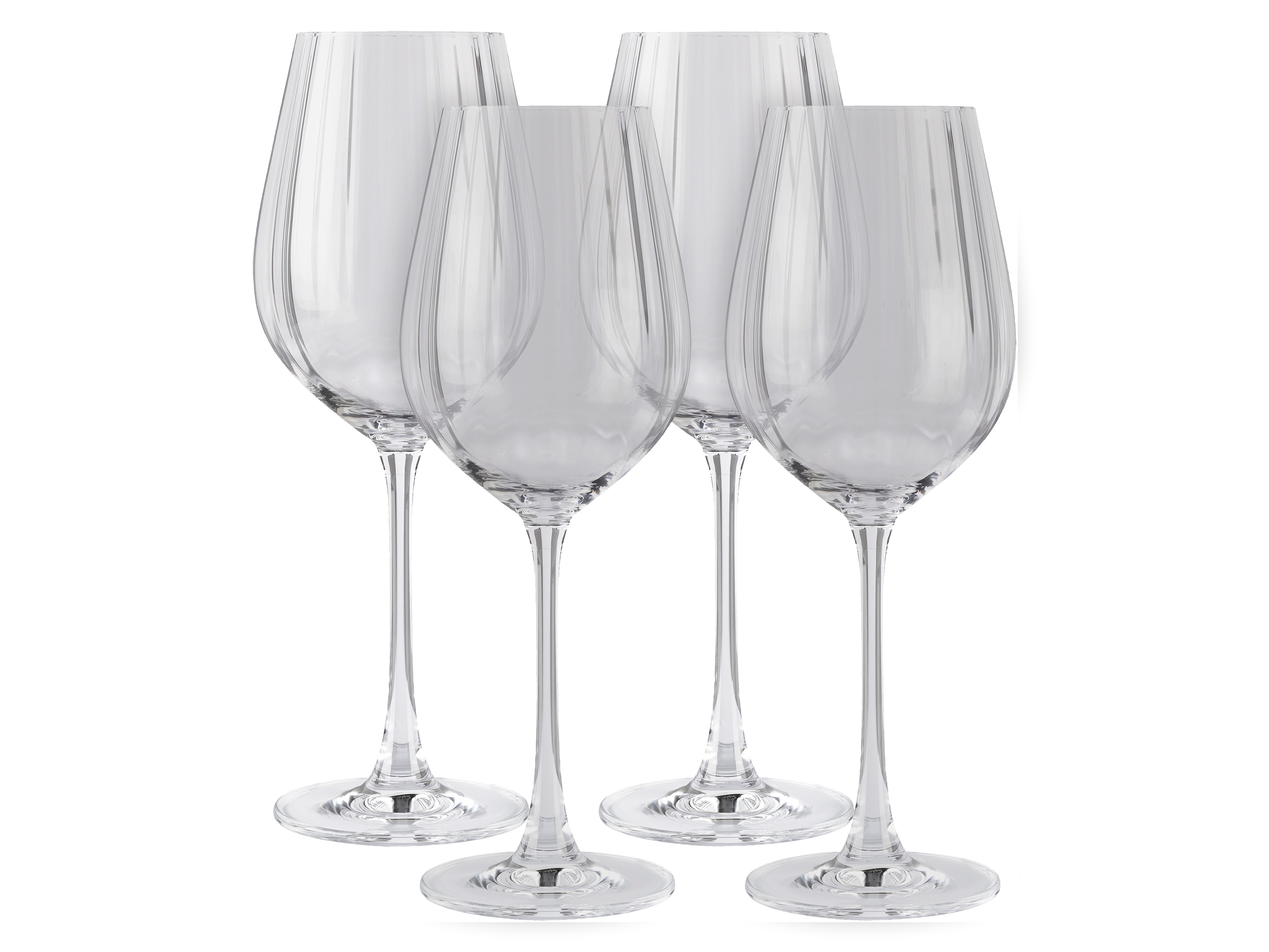 ERNESTO® Rotwein- und Wassergläser geriffelt (Rotweinglas) | 04335747009167