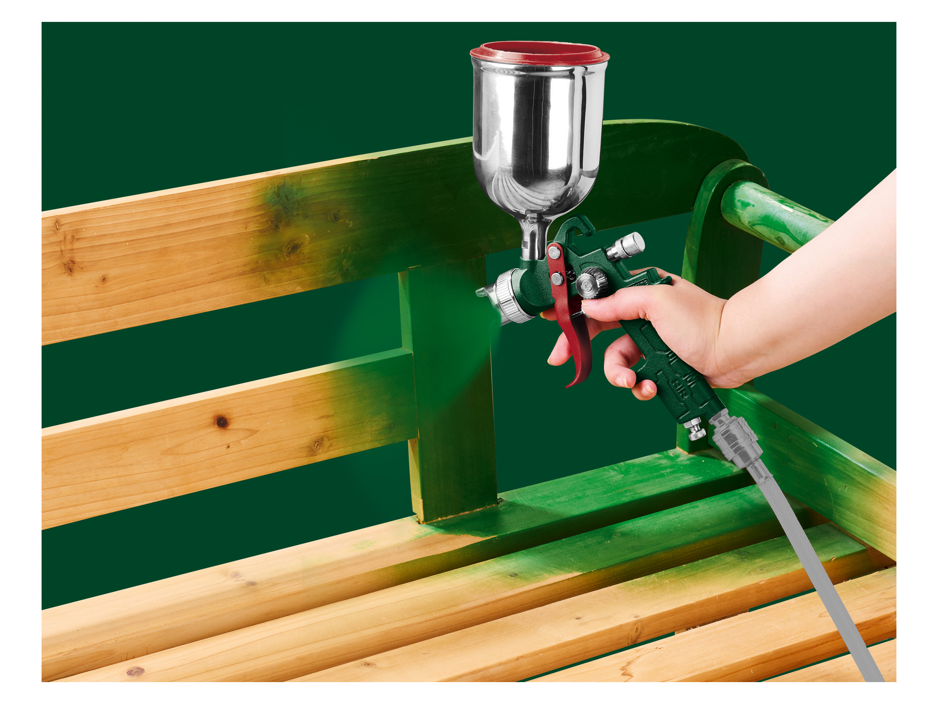 PARKSIDE® Druckluft-Farbspritzpistole »PDFP 500 D4« – Bild 2 von 4