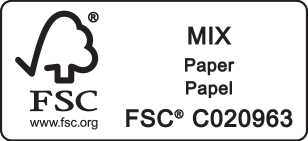 Etikett mit dem Text MIX Paper Papel und dem Code C020963.