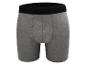 Graue Herren-Boxershorts mit schwarzem Bund