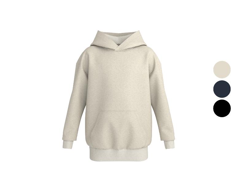 Beiger Hoodie mit Kängurutasche, mit Farboptionen: Beige, Marineblau und Schwarz.