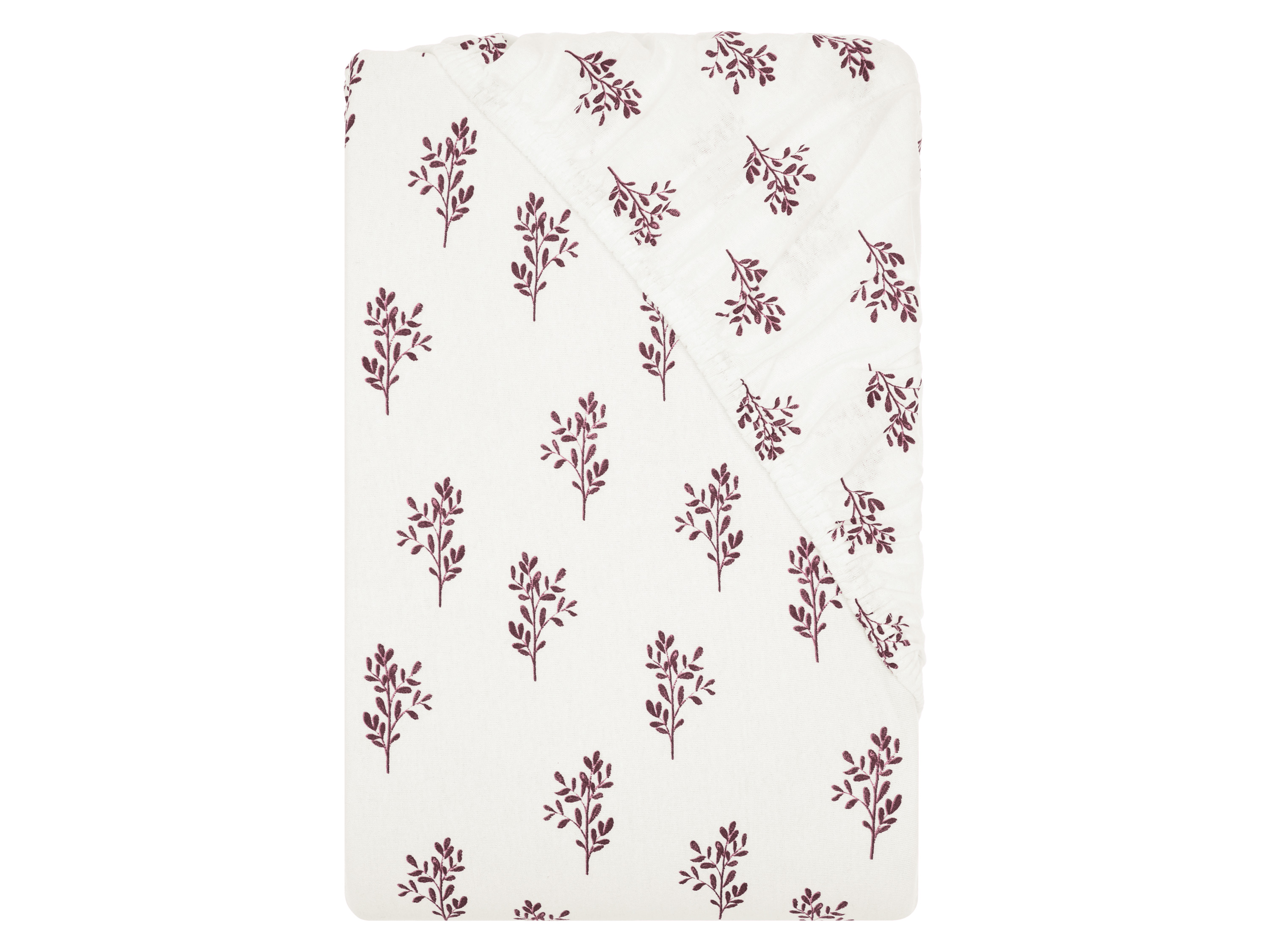 LIVARNO® Jersey-Spannbettlaken, 180-200 x 200 cm (Zweige)