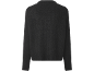 Dunkelgrauer Strickpullover mit langen Ärmeln, Rückseite