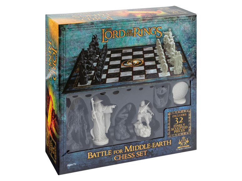 Gehe zu Vollbildansicht: The Noble Collection Schachspiel, klappbares Brett - Bild 2