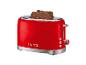 Roter Toaster mit zwei Scheiben Mehrkornbrot, mit der Aufschrift '1973'.