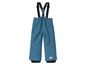 Blaue Skihose mit Hosenträgern für Kinder.