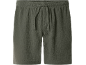 Herren-Musselin-Shorts mit Kordelzug, olivgrün