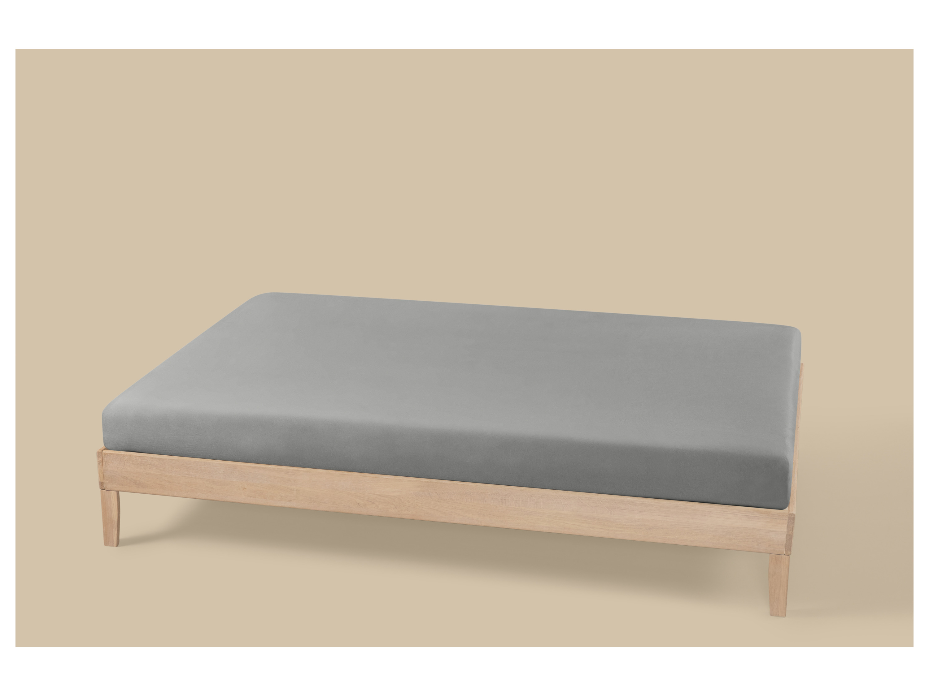 LIVARNO® Jersey-Spannbettlaken, 140-160 x 200 cm (Grau) – Bild 2 von 2