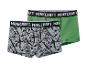 Minecraft Boxershorts in Grau mit Muster und einfarbig Grün