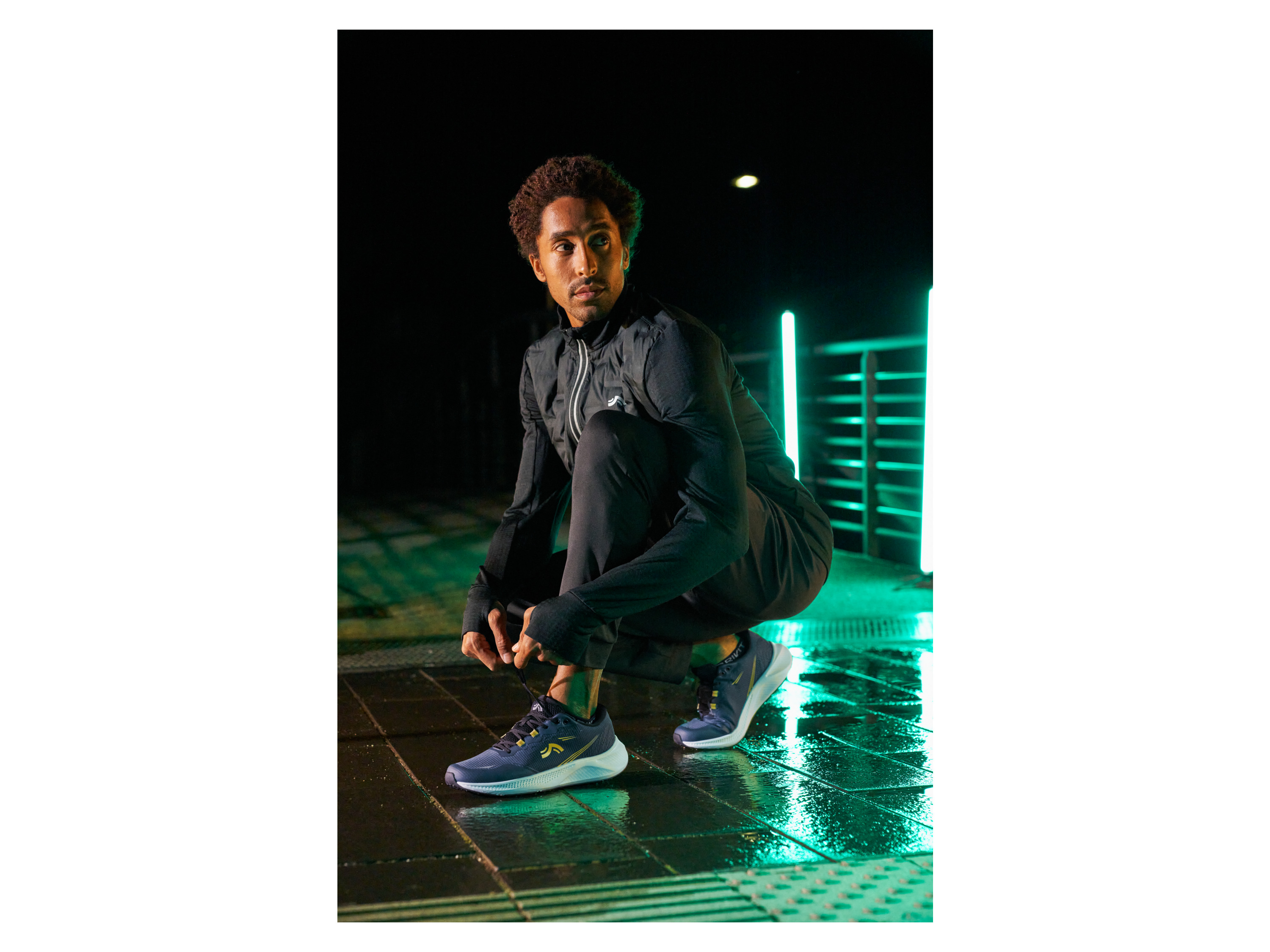 Thumbnail - CRIVIT Herren Hybridjacke Thermo Laufen (Schwarz, S(44/46))