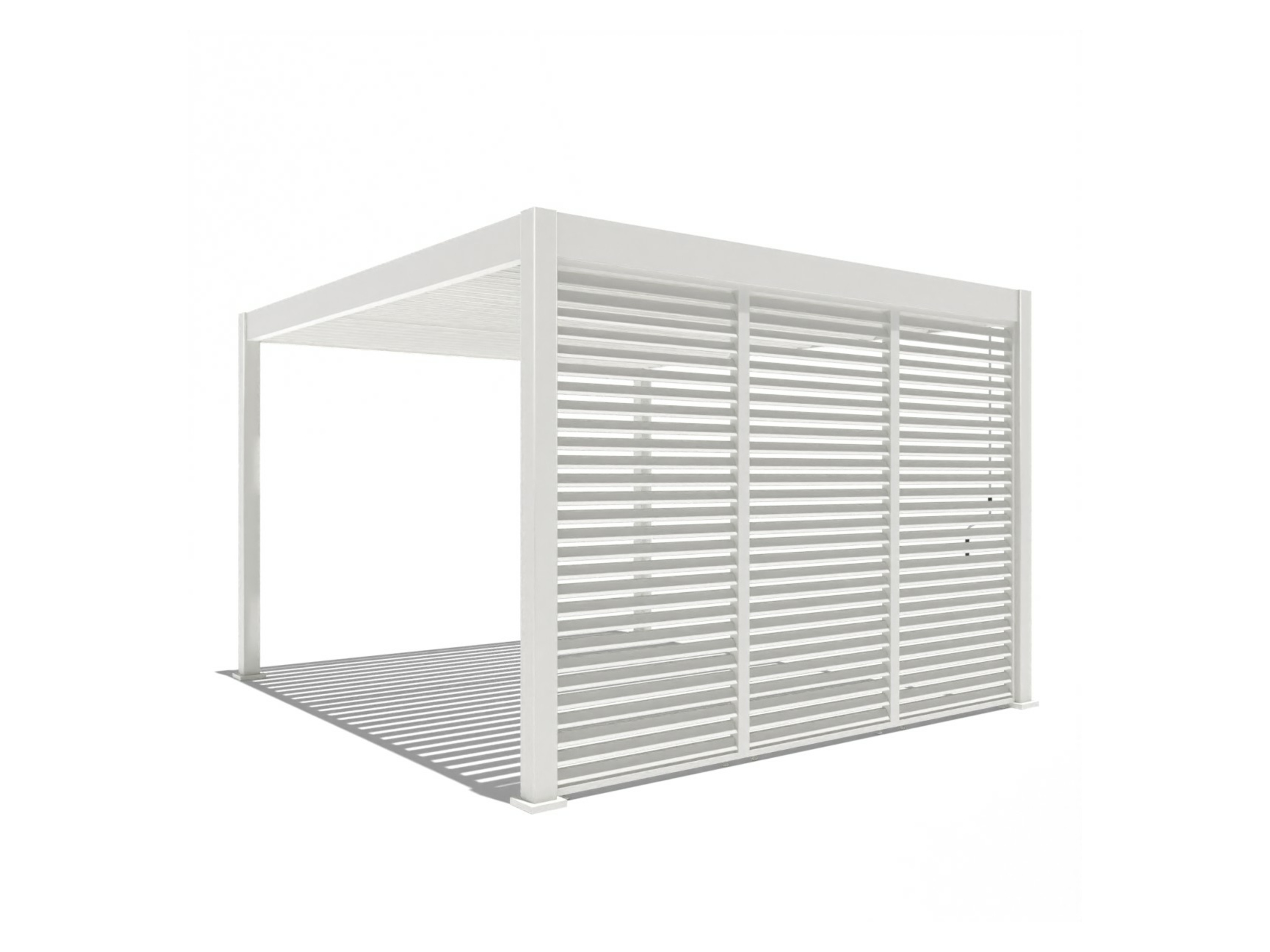 Thumbnail - Pergoline Seitenwandpaneel Trumpf + Superior (horizontal, Weiß, 1,23 m)