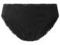 Schwarzer Damen-Slip mit Spitzenbesatz