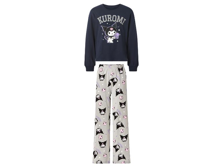 Pyjama mit Langarmshirt und Hose im Kuromi-Design.