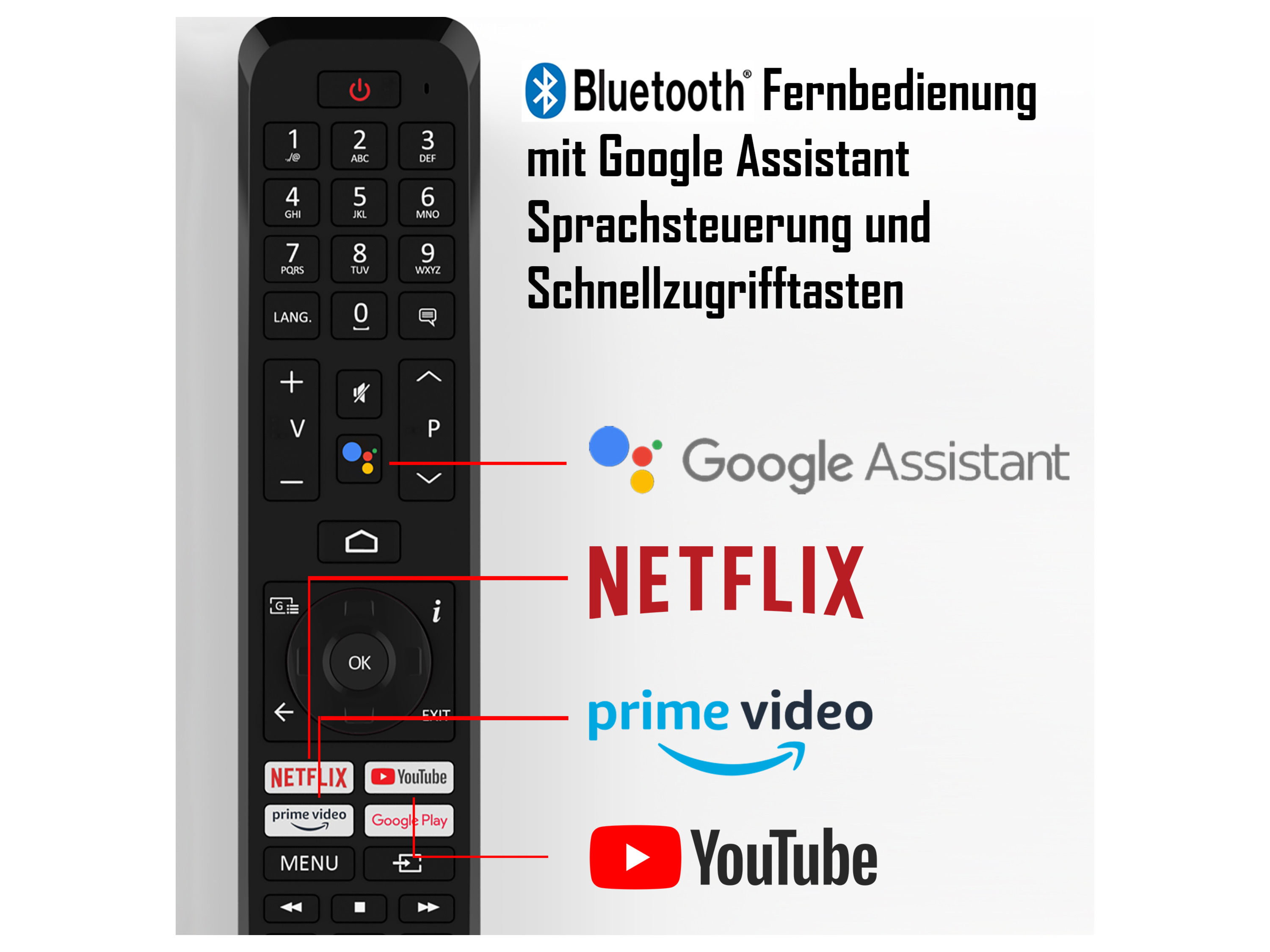 Thumbnail - TELEFUNKEN Fernseher XUAN754M Android Smart TV 4K UHD Mittelfuß (50 Zoll)