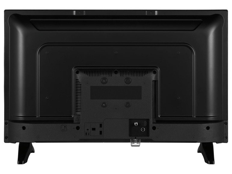 Rückseite eines Flachbildfernsehers mit Anschlüssen.