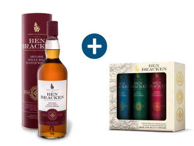 Ben Bracken Speyside Single Malt Scotch 40% Vol + Single Malt Tasting-Set