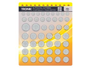 TRONIC® Knopfzellen Multipack, 48 Stück